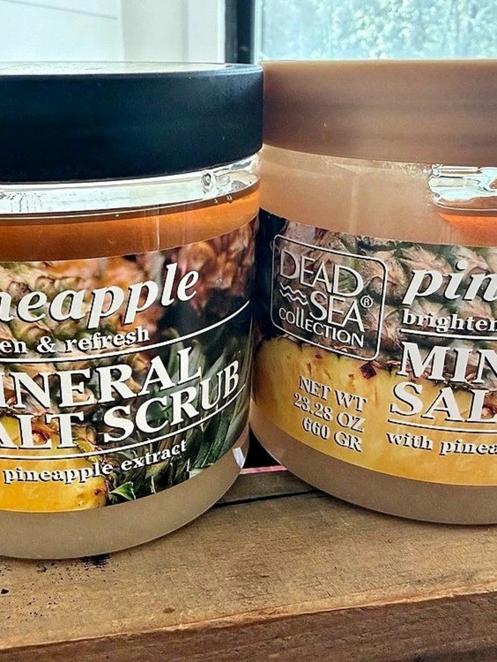 Dead Sea Collection Pineapple Mineral Salt Scrub 2-Pack NWT